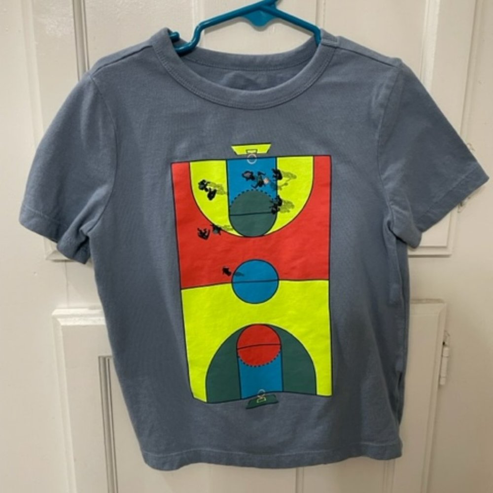 Toddler Boy Basketball court t-shirt